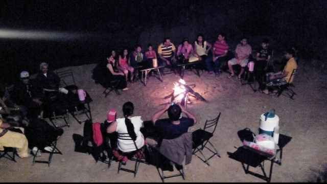 Bonfire in Dhanaulti