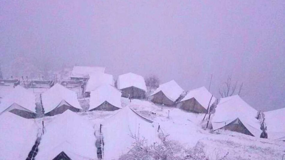 Snow at Camp Awara